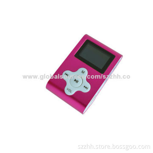 Flash Clip MP3 Players with 1.1-inch OLED Display with USB Disk, 3.5mm Jack